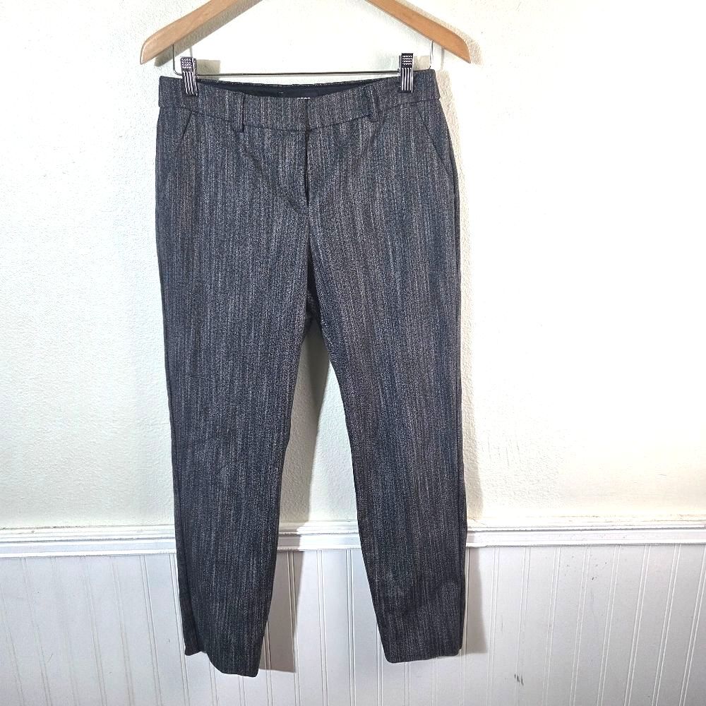 Women's Express Business Casual Gray Tweed Inspired Dress Pants Slacks Size 6R